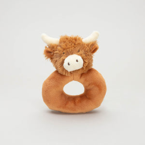 Highland Cow Baby Rattle