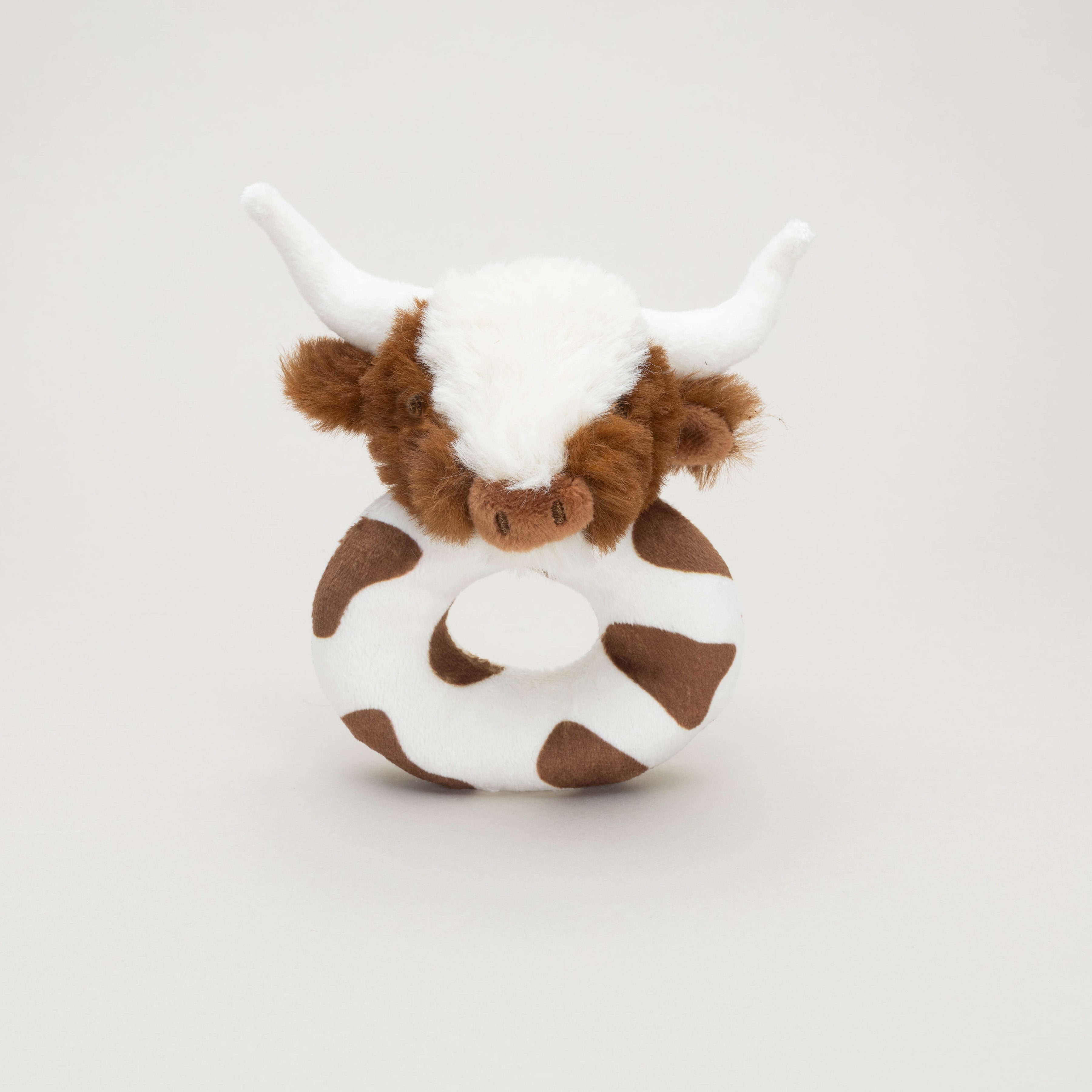 Longhorn Cow Baby Rattle