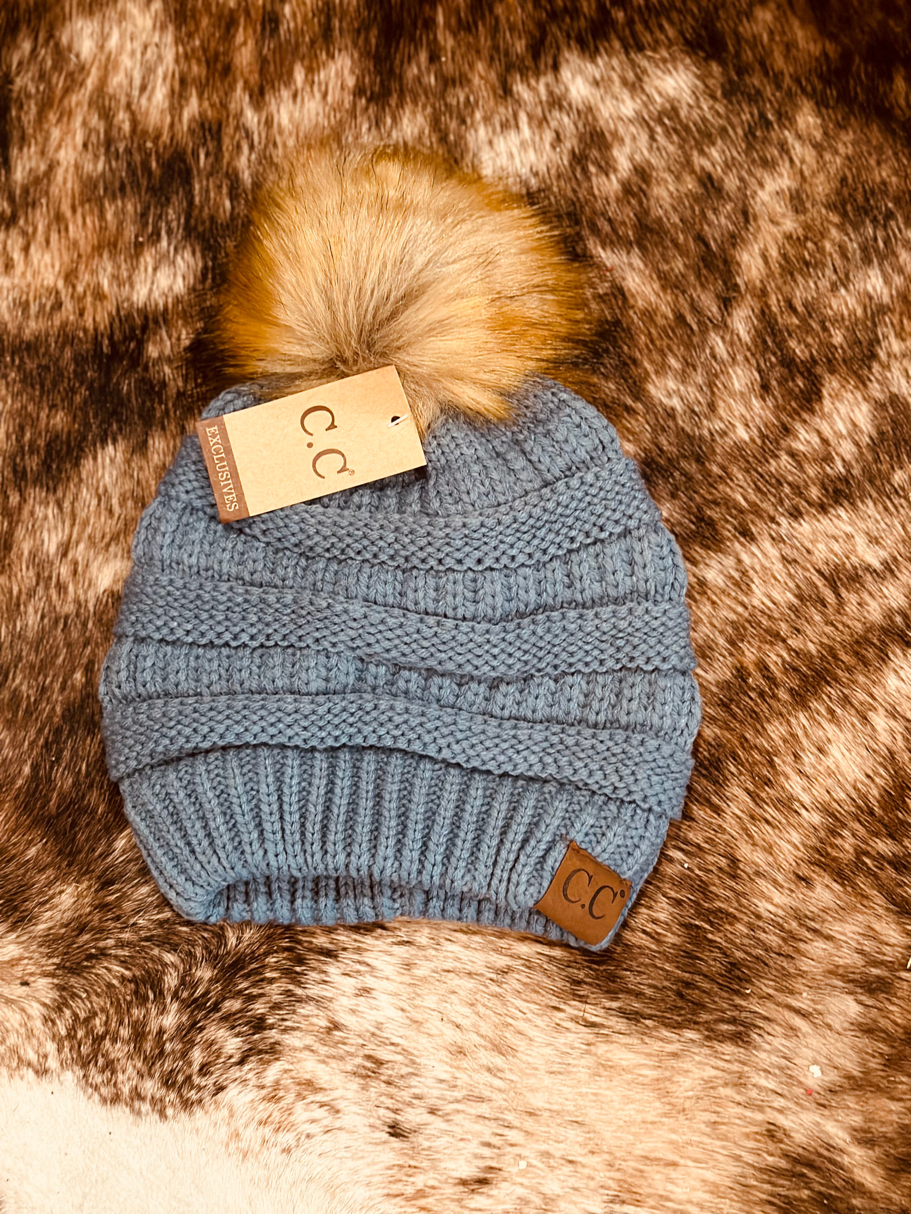 C.C. Solid Ribbed Beanie