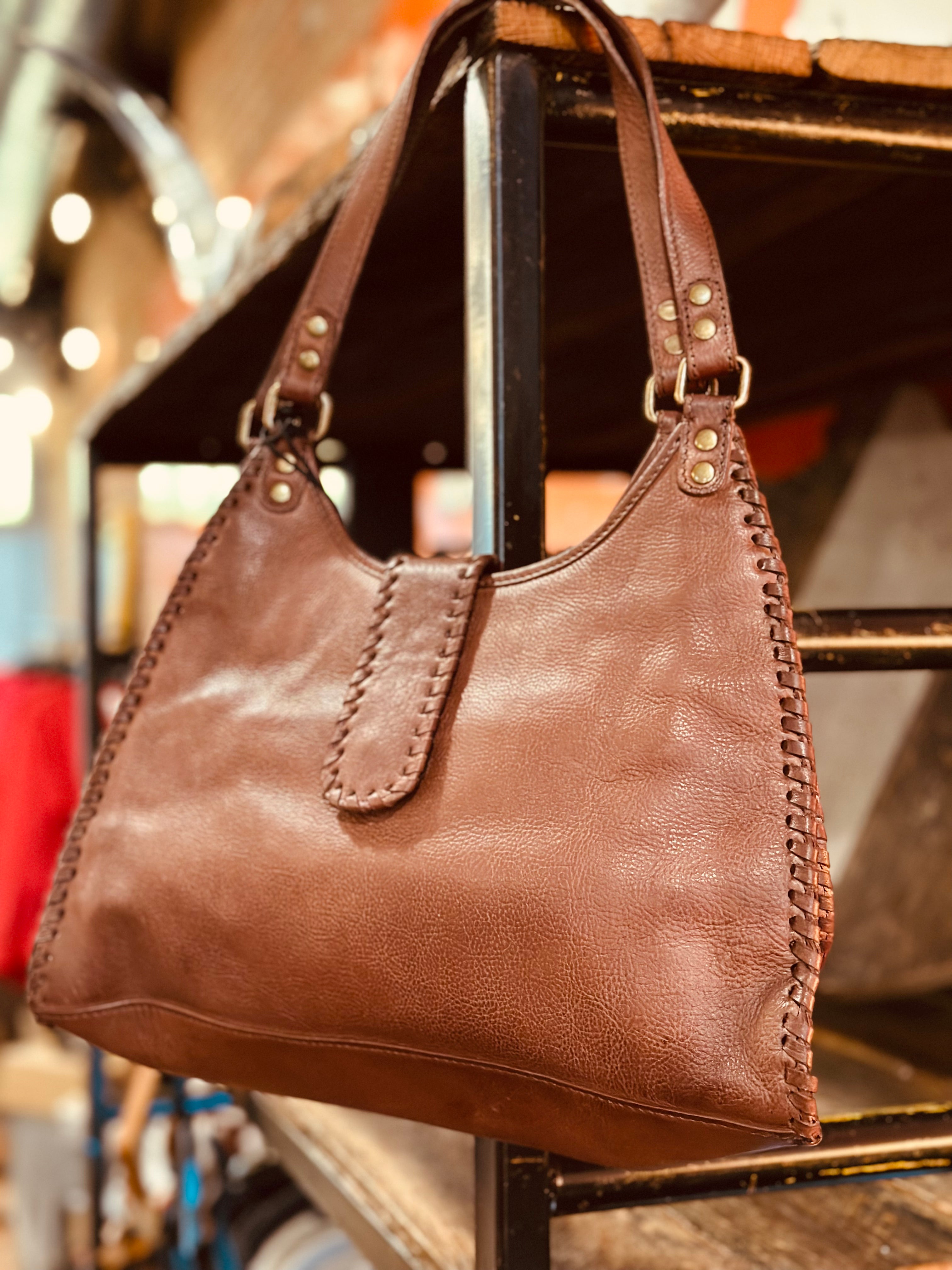 Lobeth Accent Leather Bag (Myra)
