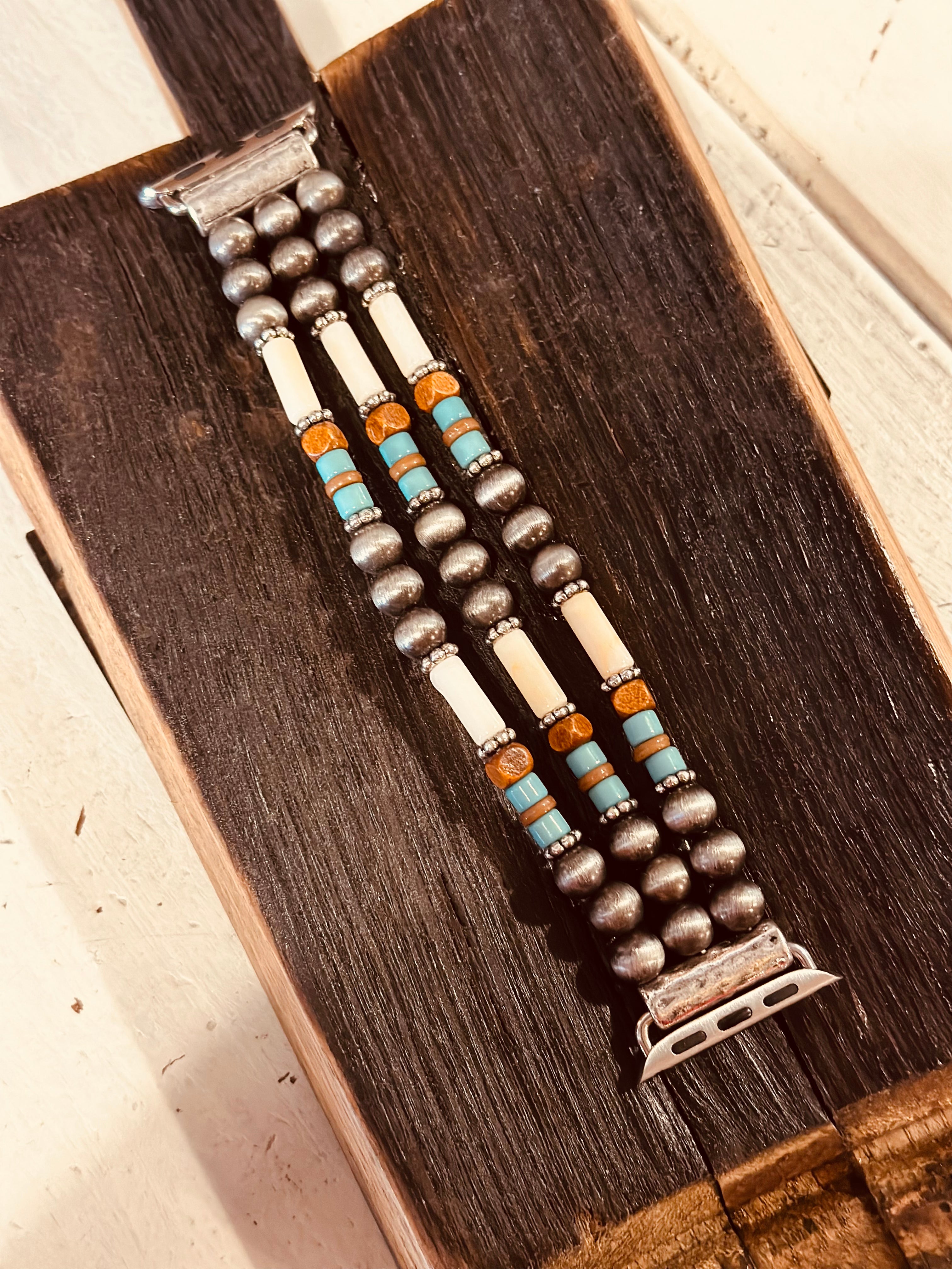 Western Navajo w/Beads Watch Band