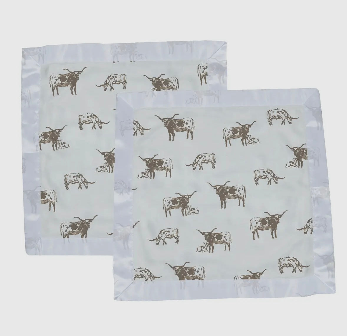 Texas Longhorn Blankie 2pk