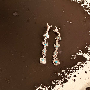 Desert Turquoise Dangle Earrings