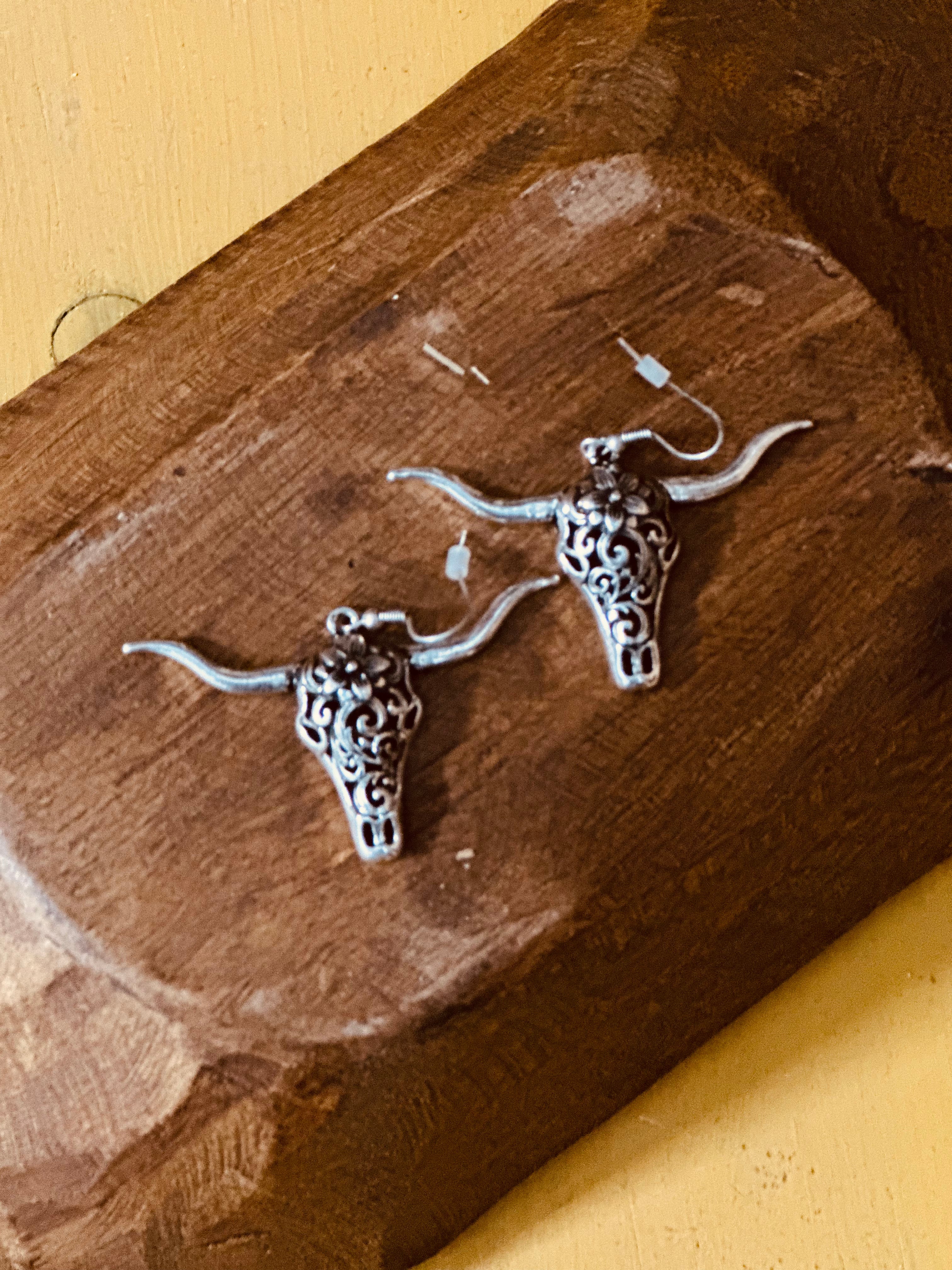 Steer Filigree Earrings