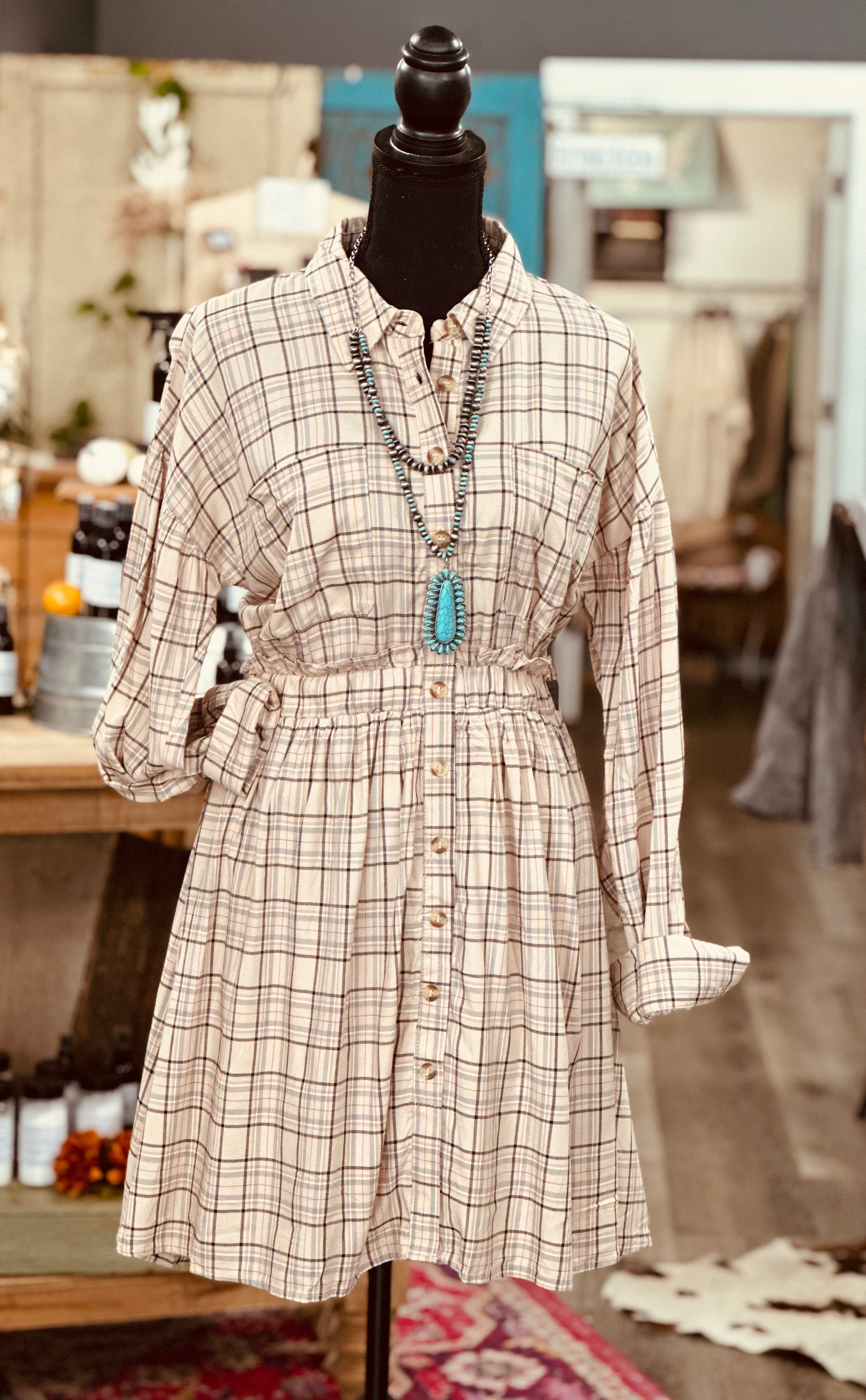 Bethany Plaid Dress