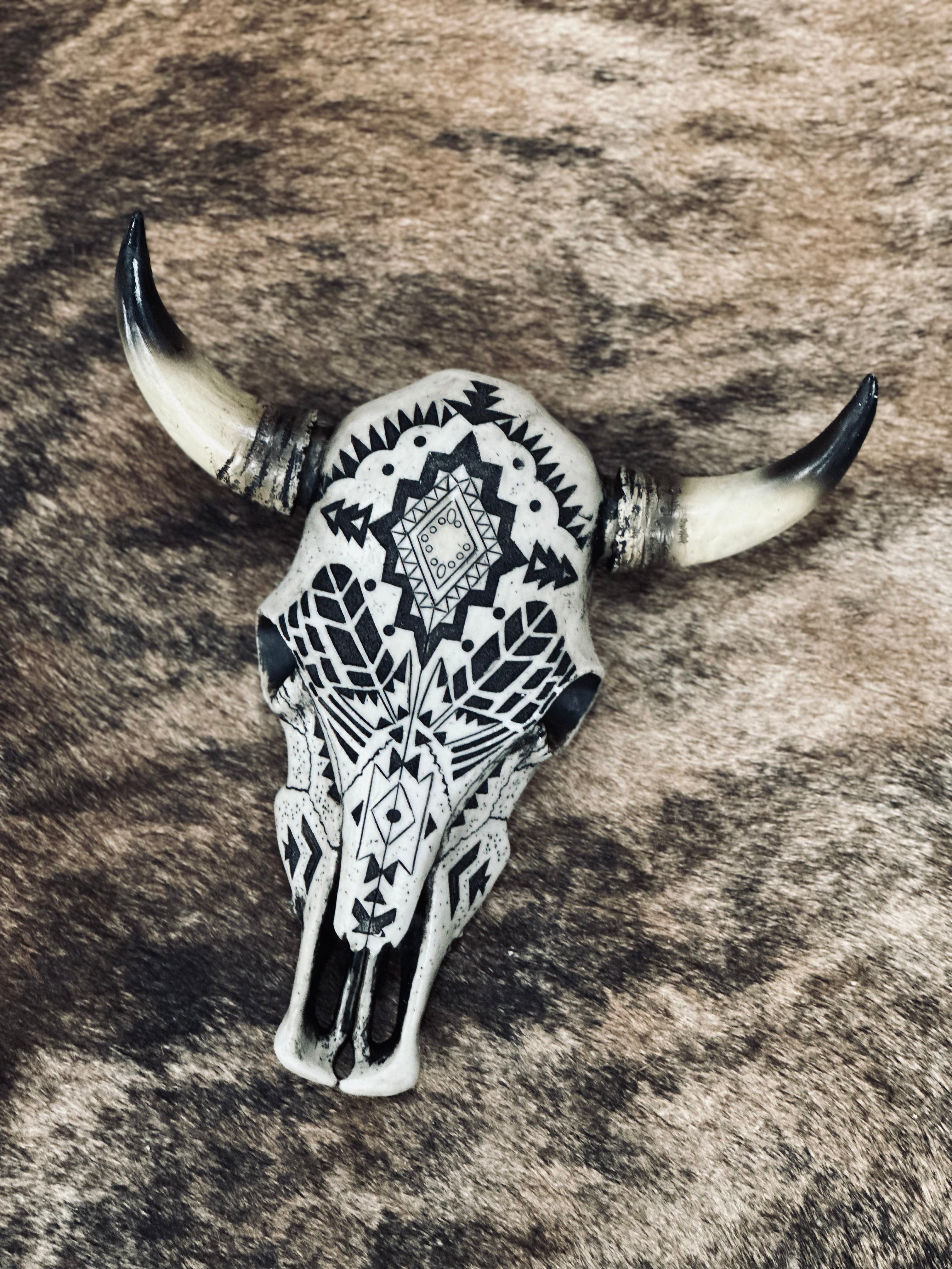 Mandala Aztec Cowskull