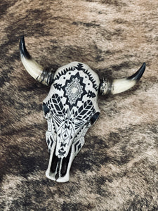 Mandala Aztec Cowskull