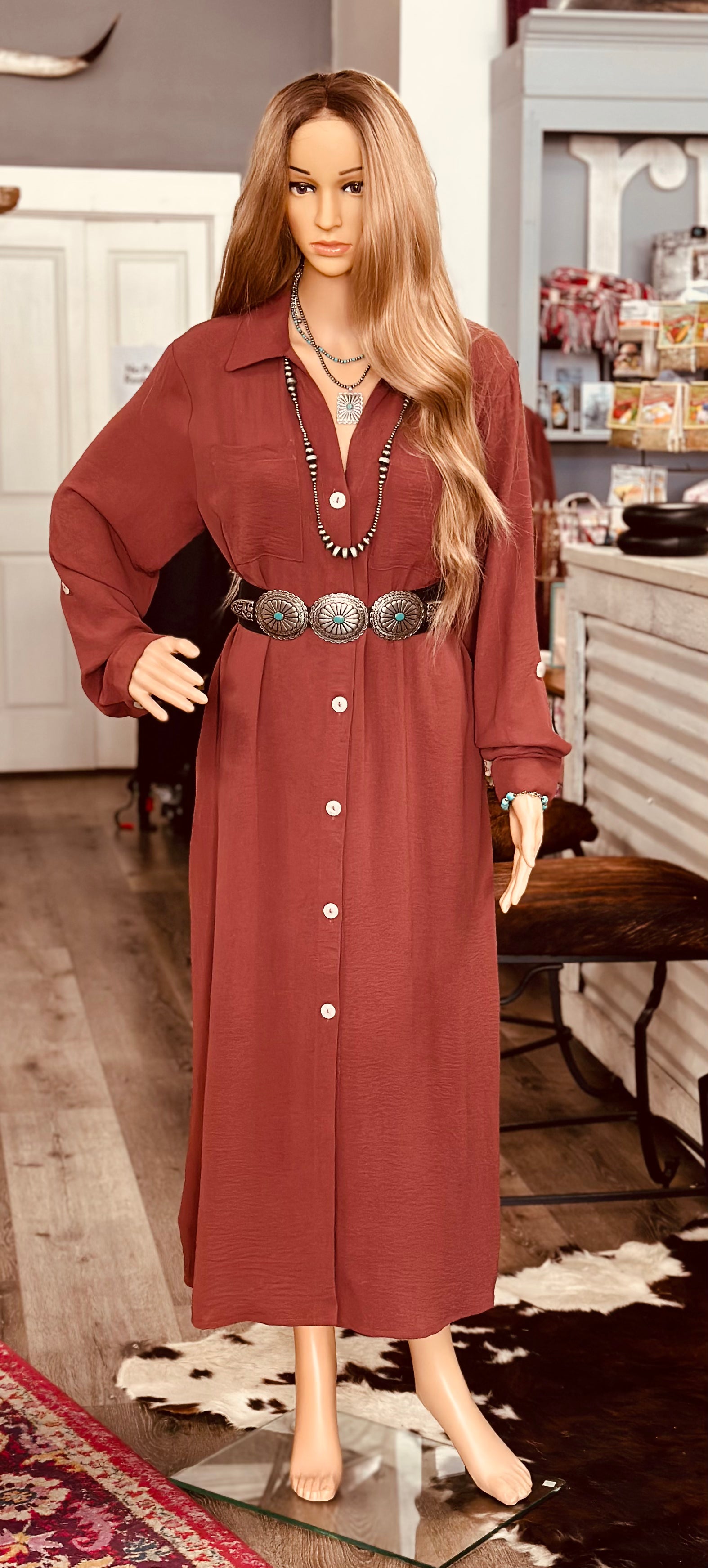 Lucy Button Down Maxi Dress