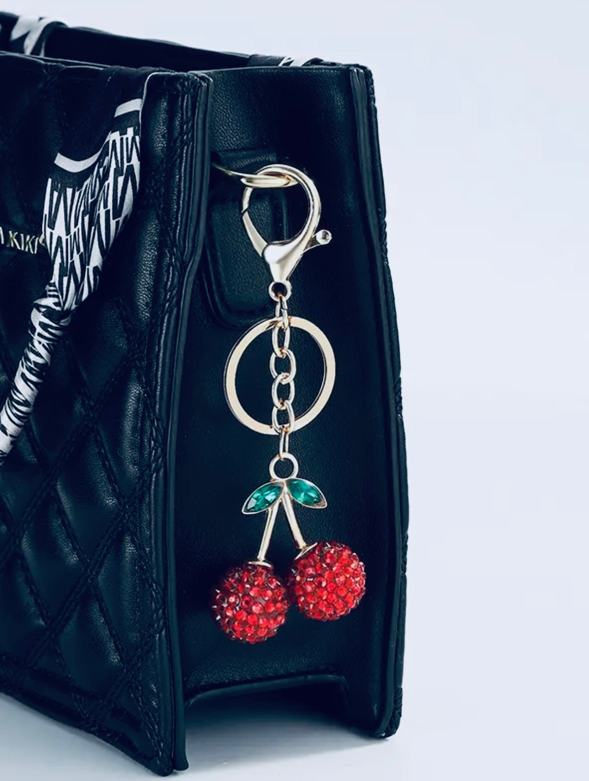 Cherry Drop Bag Charm