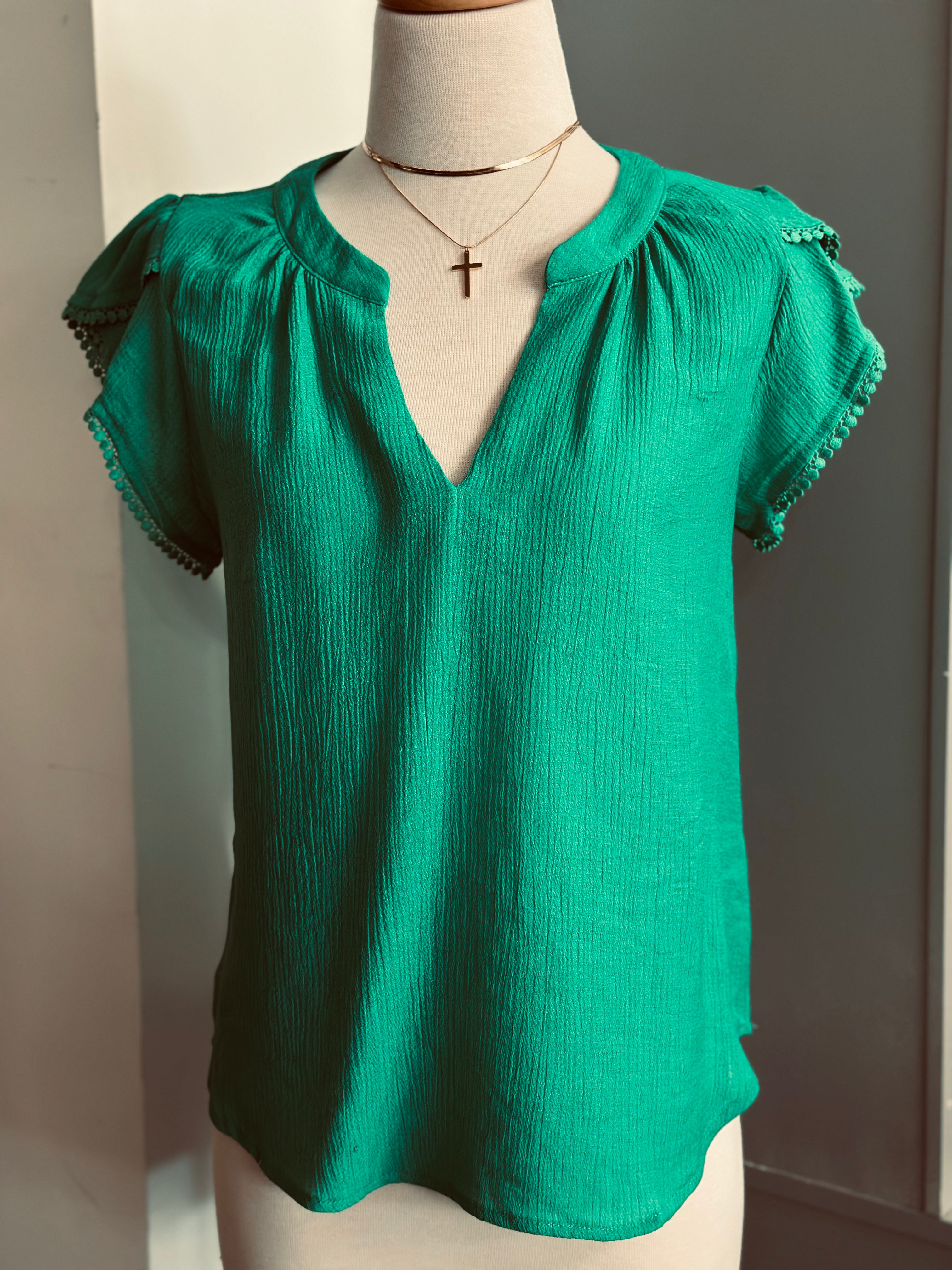 MacKenzie Top (Kelly Green)