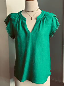 MacKenzie Top (Kelly Green)