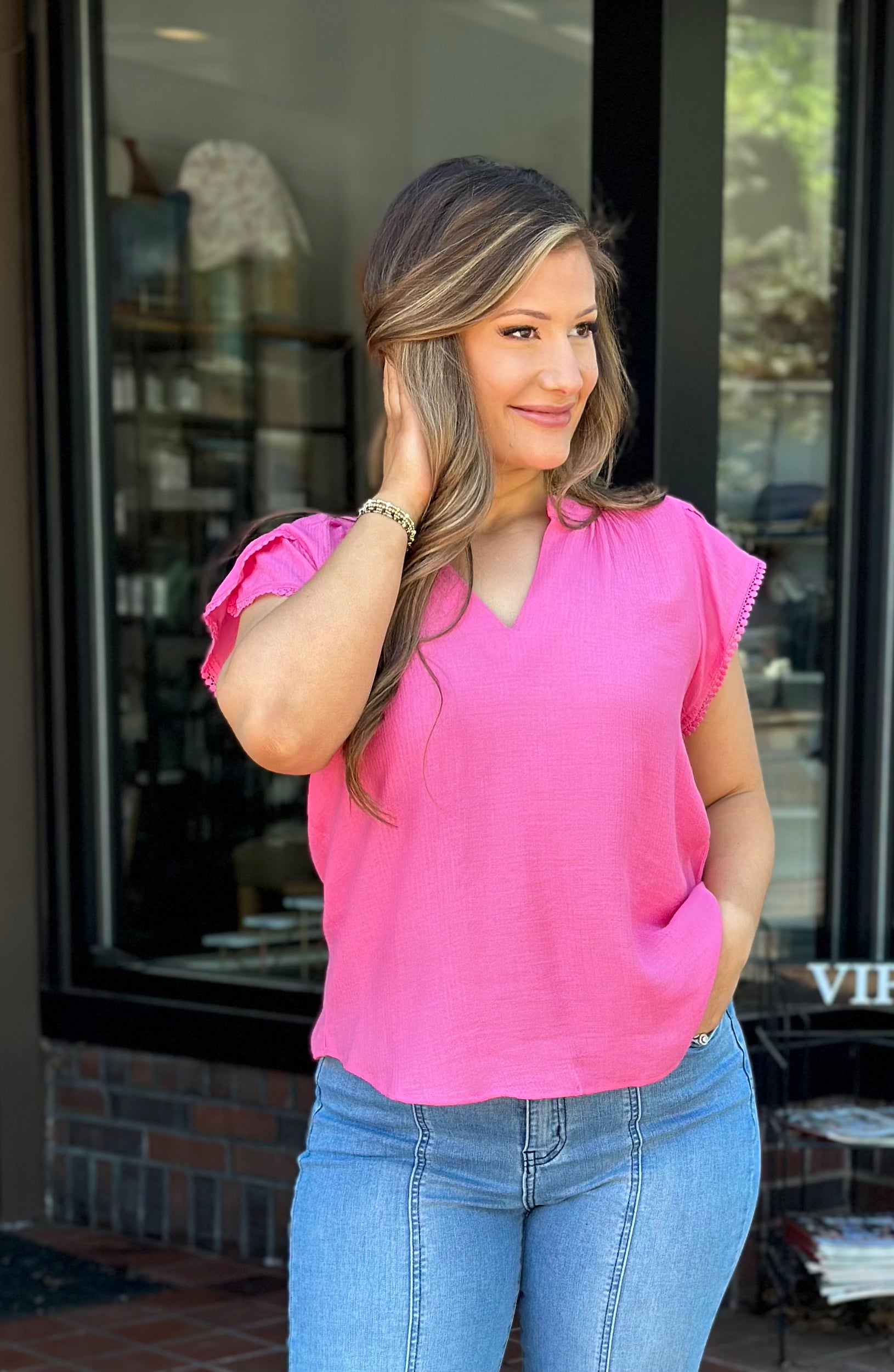 MacKenzie Top (Fuchsia)