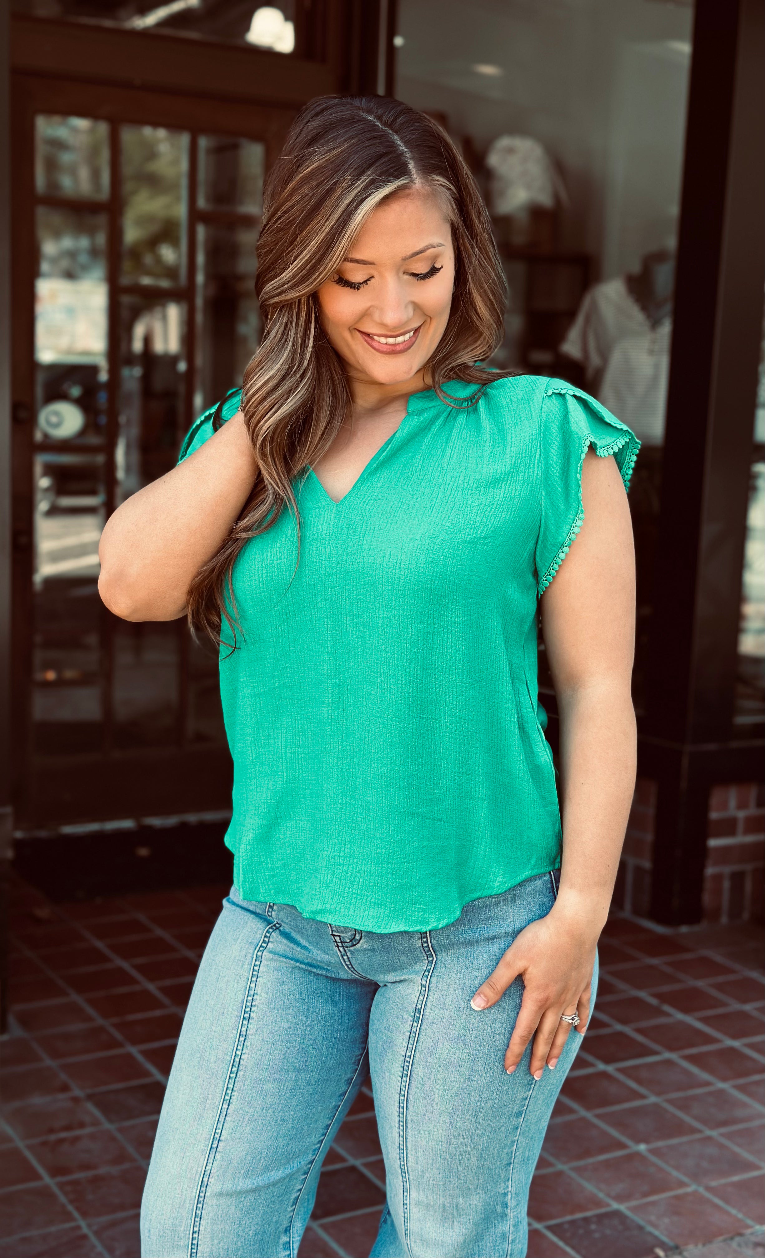 MacKenzie Top (Kelly Green)