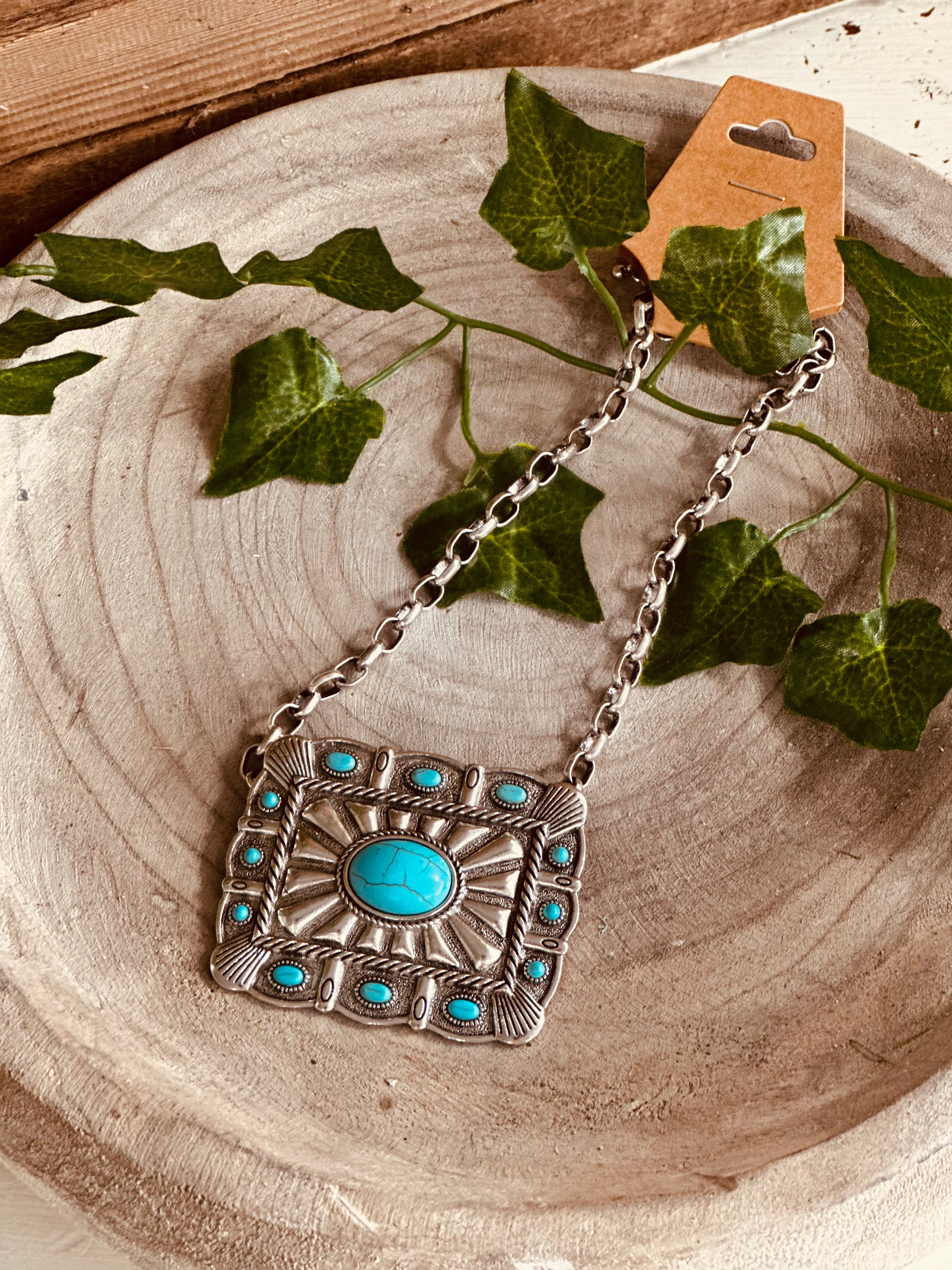 Belt Buckle Necklace
