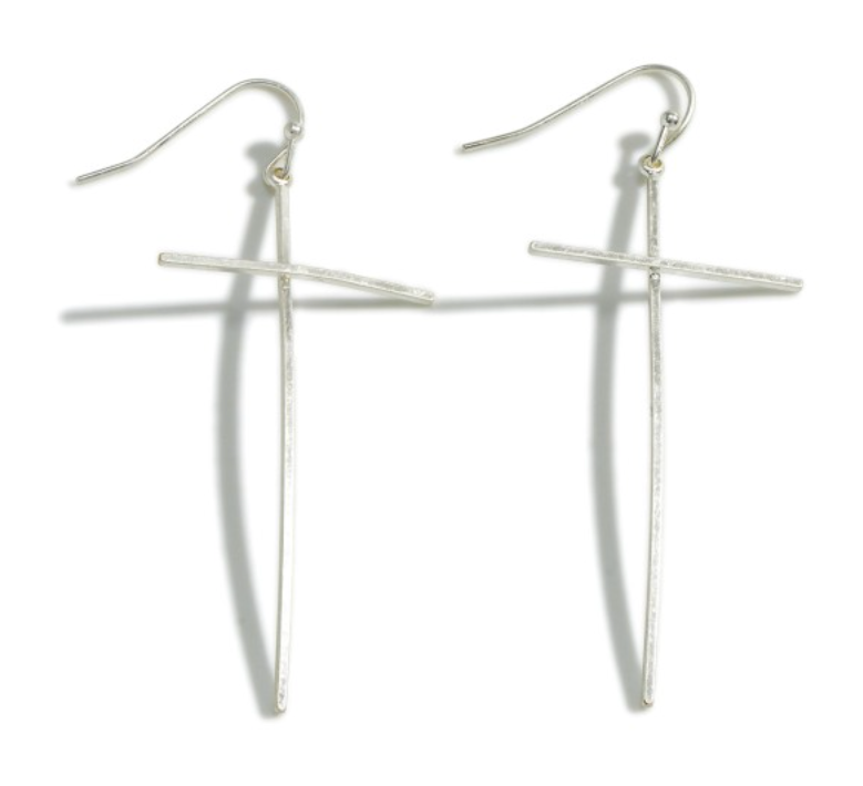 Dainty Cross Earrings
