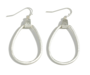 Metal Tone Drop Earrings