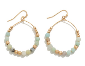 Dainty Circular Drop Earrings