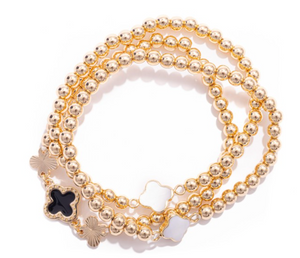 Set of 3 Bead Bracelet