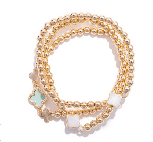 Set of 3 Bead Bracelet