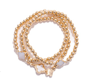 Set of 3 Bead Bracelet