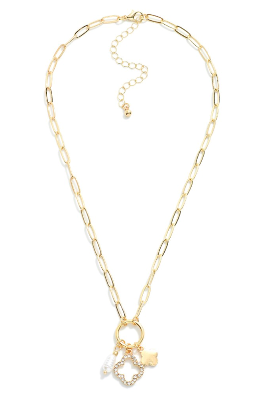 Paperclip Charm Necklace