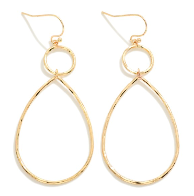 Linked Teardrop Earrings