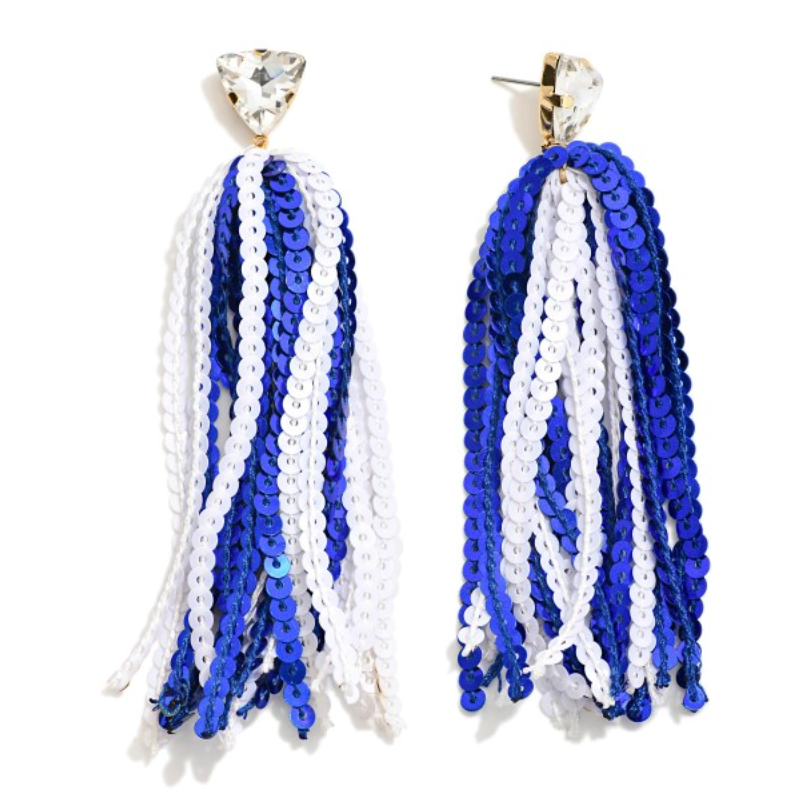 Game Day Tassel Earrings