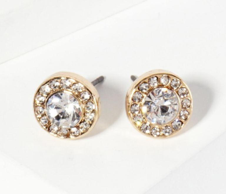 Emma Rhinestone Stud Earrings