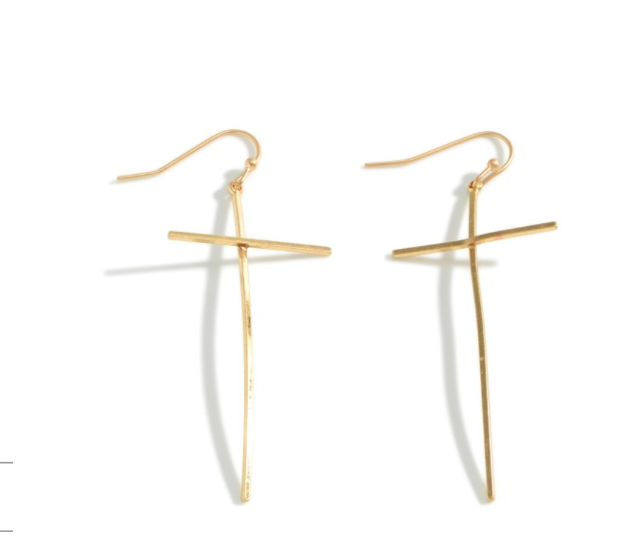 Dainty Cross Earrings
