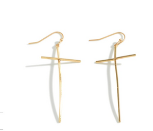Dainty Cross Earrings