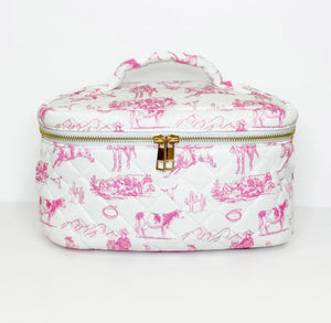 Cowgirl Pattern Makeup Bag