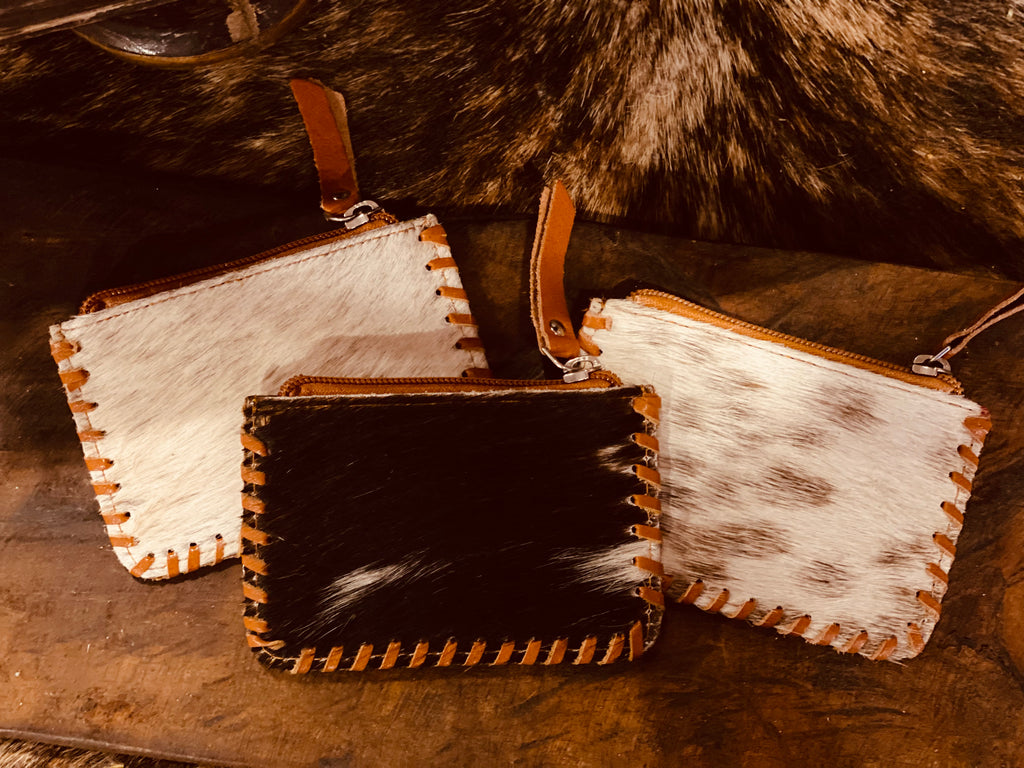 Tooled Cowhide Coin Pouch Rebel Heart Co.