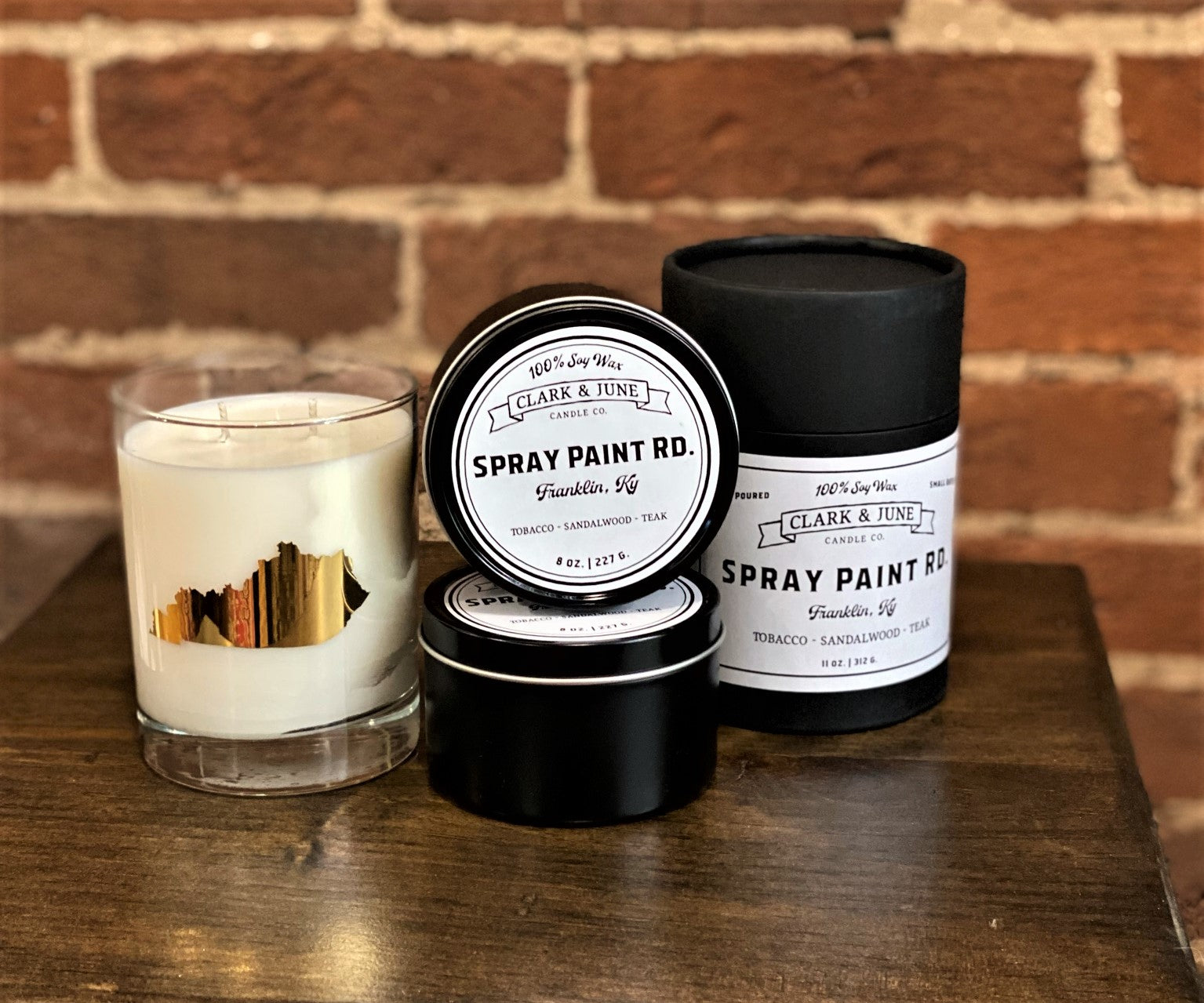 Spray Paint Rd. Candle Tin Rebel Heart Co.